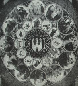 Роспись на циферблате часов Парижской ратуши. Й. Манес.