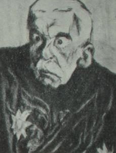 В.Н. Коковцов. Карикатура Б.М. Кустодиева. 1906 г.