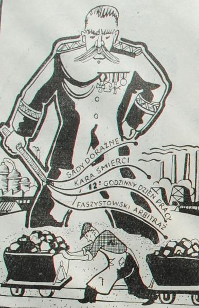 Предвыборный плакат Коммунистической партии Польши. 1928 год.