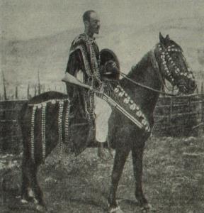 Эфиопский кавалерист. Фотография. Конец XIX в.