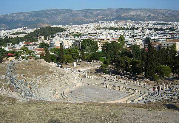 Афинский театр, где исполнялись пьесы Эсхила